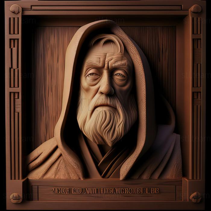 3D model Obi Wan Kenobi Star Wars Episode IV New HopeAlec Guinne (STL)